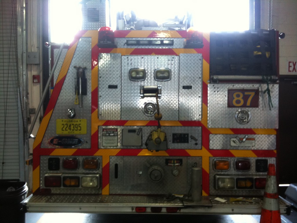 Prismatic Reflective Fire Truck