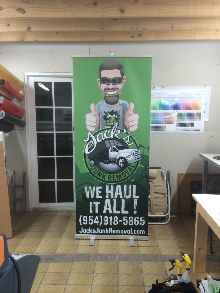 Jack Junk Removal Roll Up Banner Display Pop Up Display